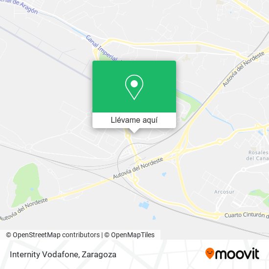 Mapa Internity Vodafone