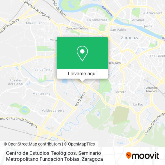 Mapa Centro de Estudios Teológicos. Seminario Metropolitano Fundación Tobías