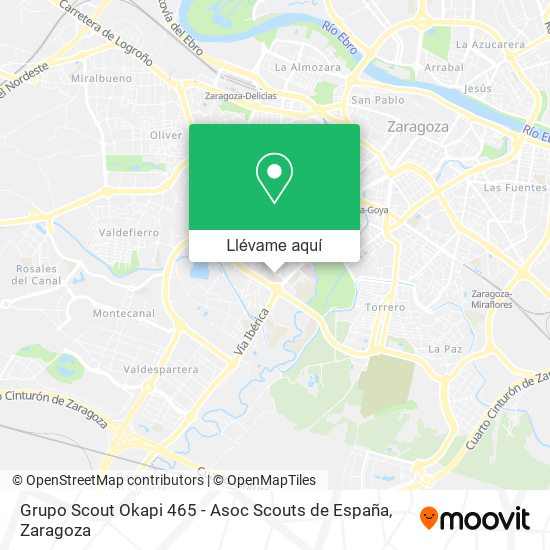 Mapa Grupo Scout Okapi 465 - Asoc Scouts de España