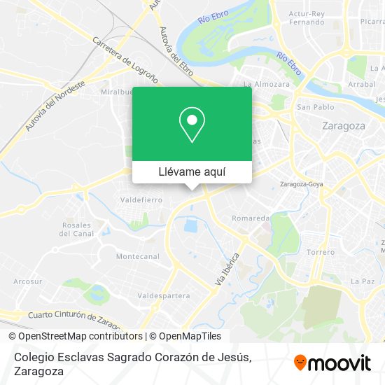 Mapa Colegio Esclavas Sagrado Corazón de Jesús