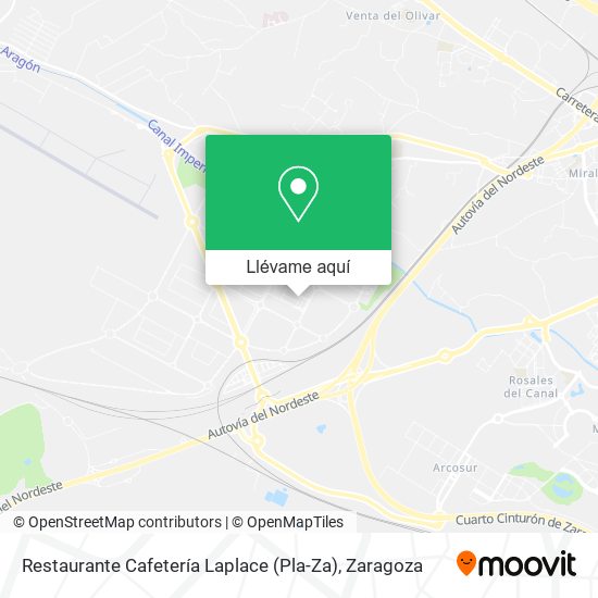 Mapa Restaurante Cafetería Laplace (Pla-Za)