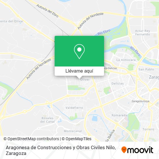 Mapa Aragonesa de Construcciones y Obras Civiles Nilo