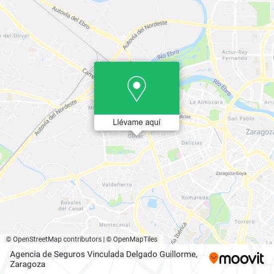 Mapa Agencia de Seguros Vinculada Delgado Guillorme