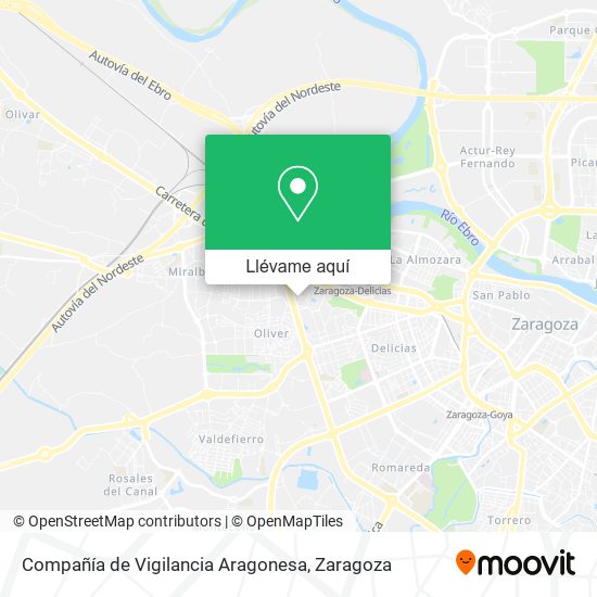 Mapa Compañía de Vigilancia Aragonesa