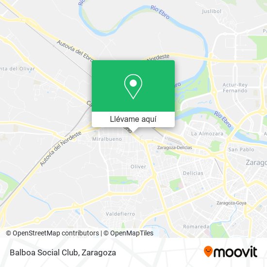 Mapa Balboa Social Club