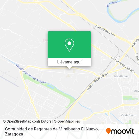 Mapa Comunidad de Regantes de Miralbueno El Nuevo