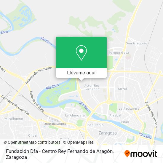 Mapa Fundación Dfa - Centro Rey Fernando de Aragón