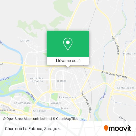 Mapa Churreria La Fábrica