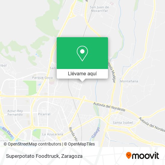 Mapa Superpotato Foodtruck