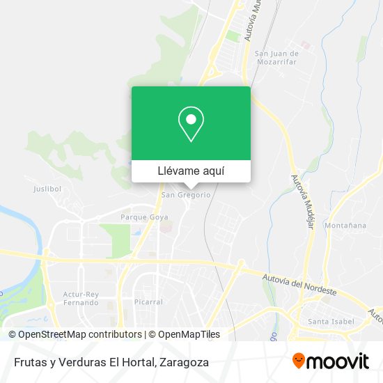 Mapa Frutas y Verduras El Hortal