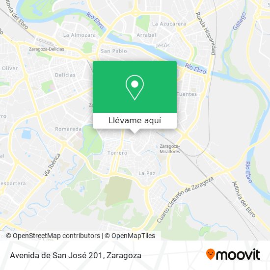 Mapa Avenida de San José 201