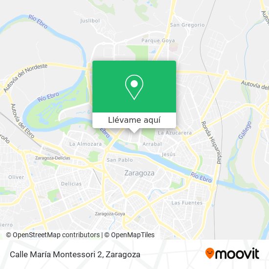 Mapa Calle María Montessori 2