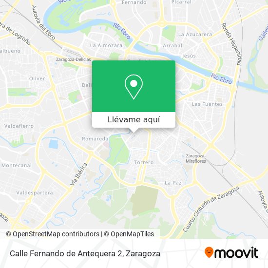 Mapa Calle Fernando de Antequera 2