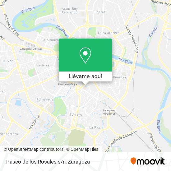 Mapa Paseo de los Rosales s/n
