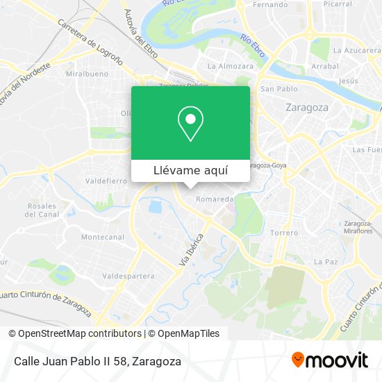 Mapa Calle Juan Pablo II 58