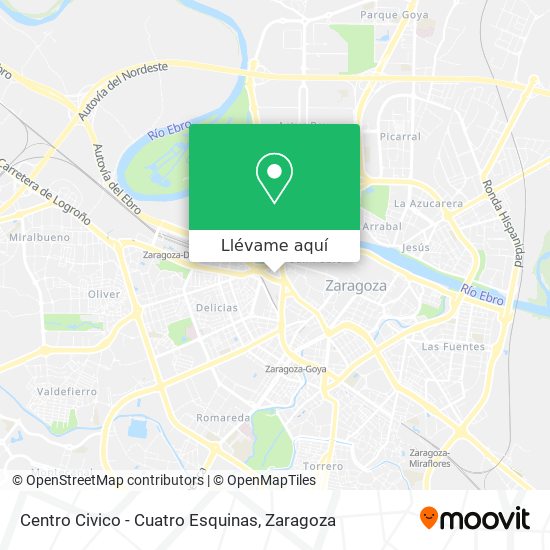 Mapa Centro Civico - Cuatro Esquinas