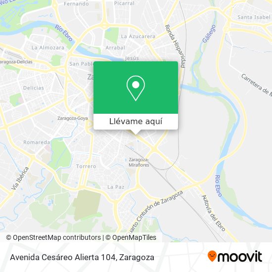 Mapa Avenida Cesáreo Alierta 104