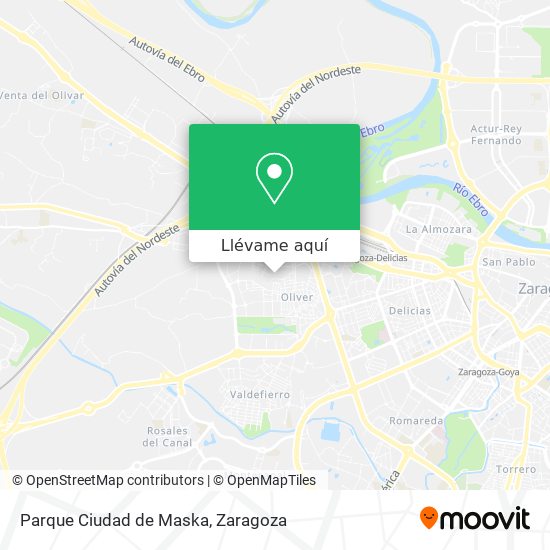 Mapa Parque Ciudad de Maska