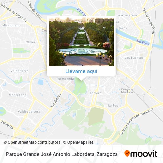 Mapa Parque Grande José Antonio Labordeta