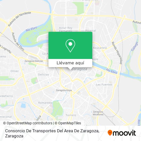 Mapa Consorcio De Transportes Del Area De Zaragoza