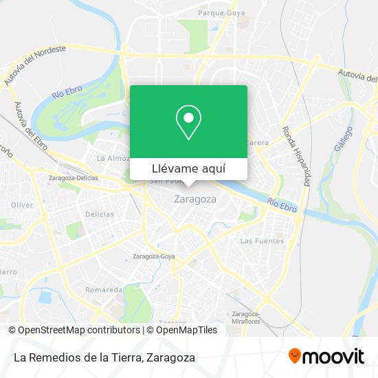 Mapa La Remedios de la Tierra