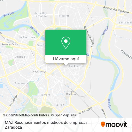 Mapa MAZ Reconocimientos médicos de empresas