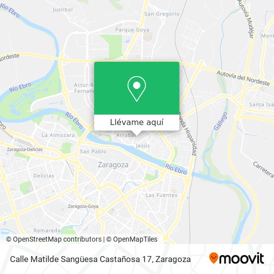 Mapa Calle Matilde Sangüesa Castañosa 17