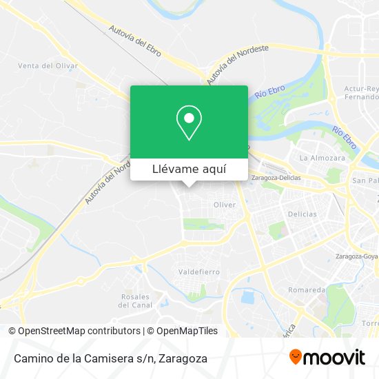 Mapa Camino de la Camisera s/n