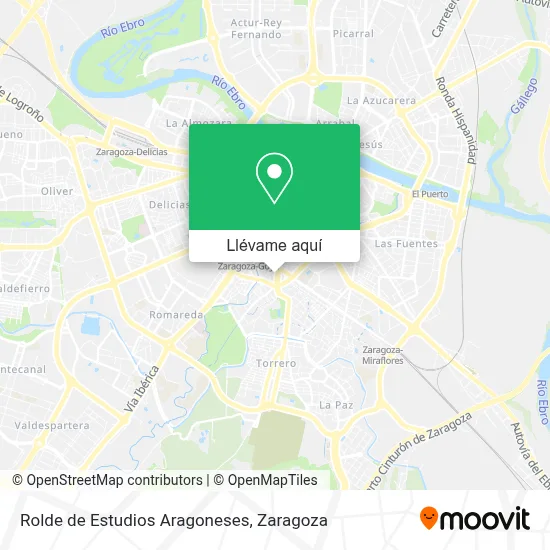 Mapa Rolde de Estudios Aragoneses