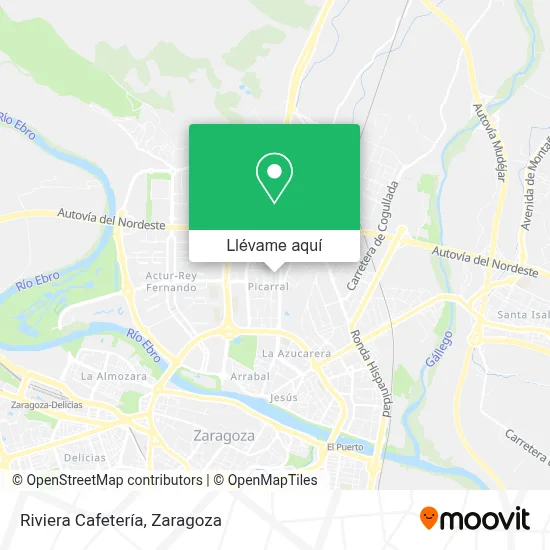 Mapa Riviera Cafetería
