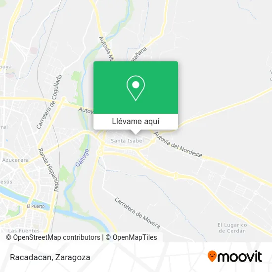Mapa Racadacan