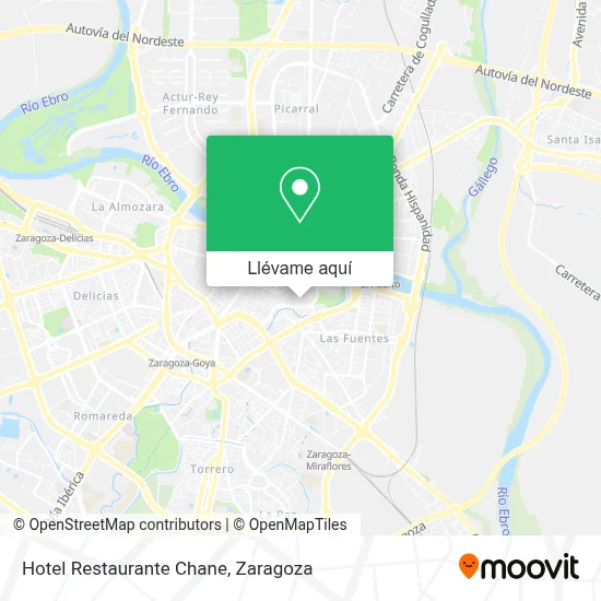 Mapa Hotel Restaurante Chane