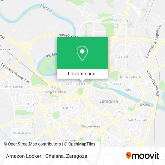 Mapa Amazon Locker - Chalana