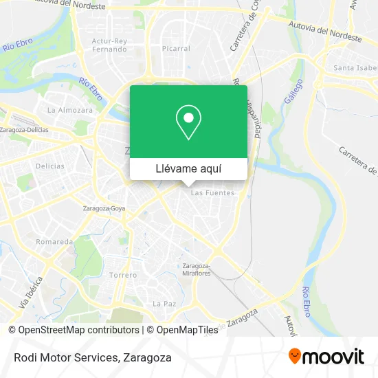 Mapa Rodi Motor Services