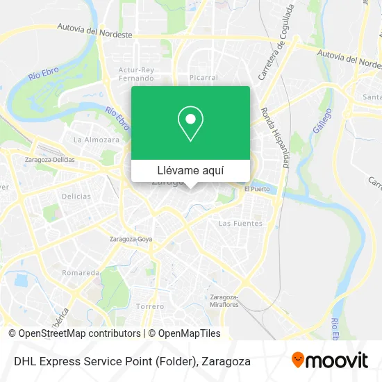 Mapa DHL Express Service Point (Folder)