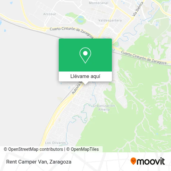 Mapa Rent Camper Van