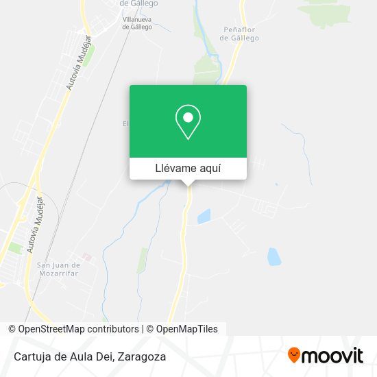 Mapa Cartuja de Aula Dei