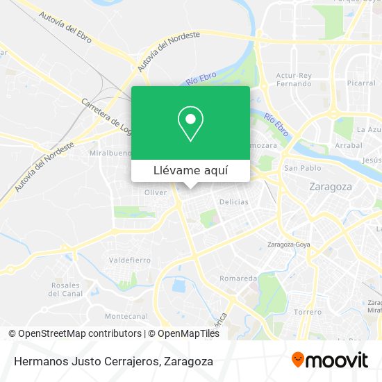Mapa Hermanos Justo Cerrajeros