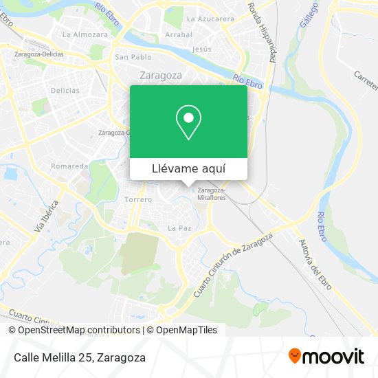 Mapa Calle Melilla 25
