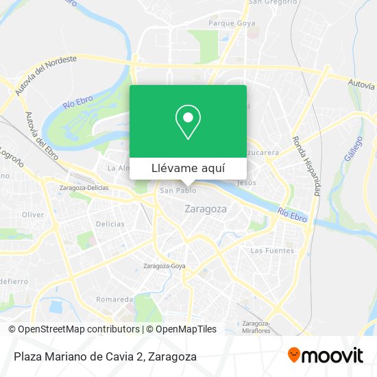 Mapa Plaza Mariano de Cavia 2