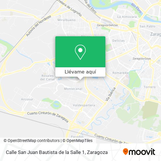 Mapa Calle San Juan Bautista de la Salle 1