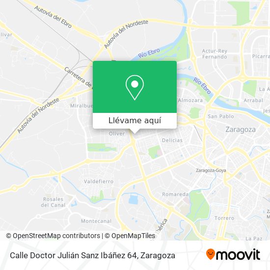 Mapa Calle Doctor Julián Sanz Ibáñez 64