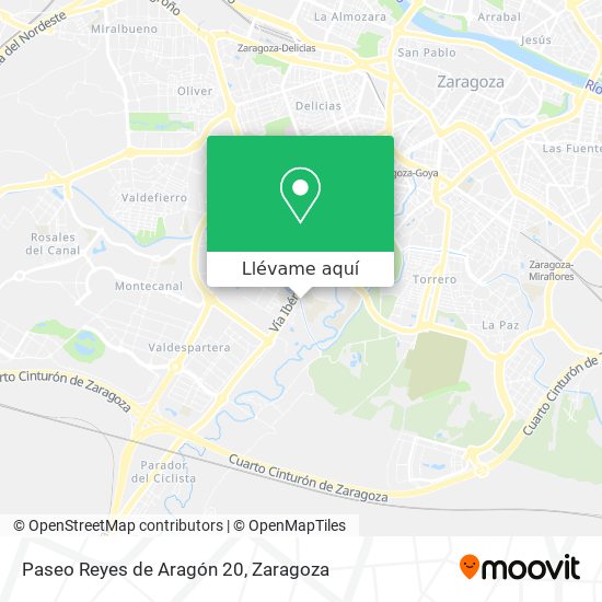 Mapa Paseo Reyes de Aragón 20