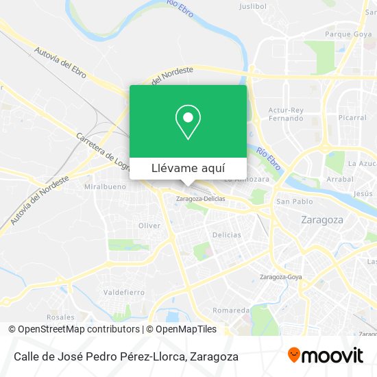 Mapa Calle de José Pedro Pérez-Llorca