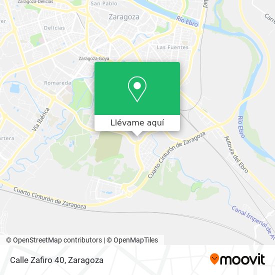 Mapa Calle Zafiro 40