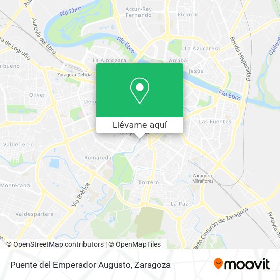 Mapa Puente del Emperador Augusto
