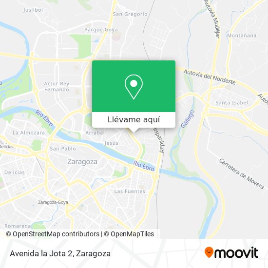 Mapa Avenida la Jota 2