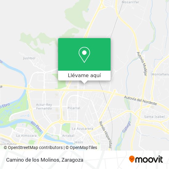 Mapa Camino de los Molinos