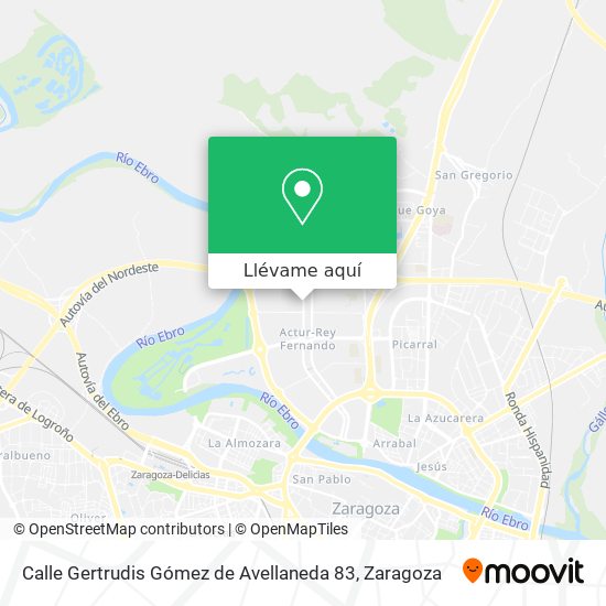 Mapa Calle Gertrudis Gómez de Avellaneda 83