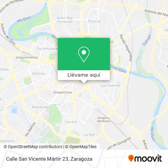 Mapa Calle San Vicente Mártir 23